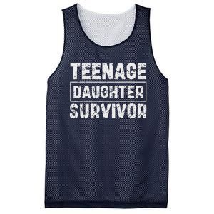 Teenage Daughter Survivor FatherS Day Dad Joke Mesh Reversible Basketball Jersey Tank