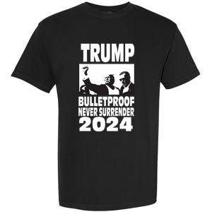 Teflon Don Trump 2024 Bulletproof Never Surrender Legend Garment-Dyed Heavyweight T-Shirt