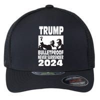 Teflon Don Trump 2024 Bulletproof Never Surrender Legend Flexfit Unipanel Trucker Cap