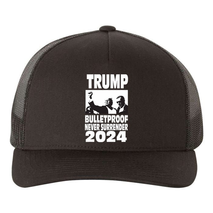 Teflon Don Trump 2024 Bulletproof Never Surrender Legend Yupoong Adult 5-Panel Trucker Hat