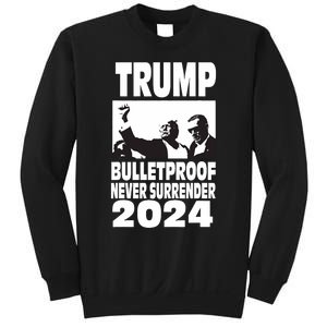 Teflon Don Trump 2024 Bulletproof Never Surrender Legend Sweatshirt