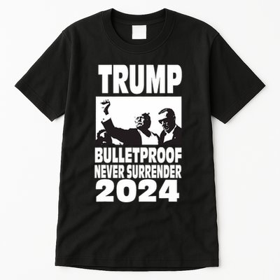 Teflon Don Trump 2024 Bulletproof Never Surrender Legend Tall T-Shirt