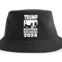 Teflon Don Trump 2024 Bulletproof Never Surrender Legend Sustainable Bucket Hat