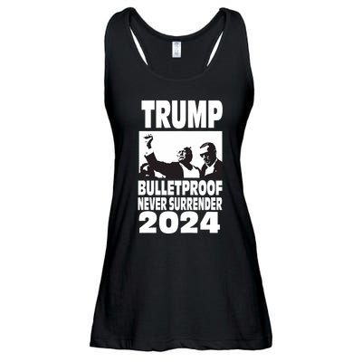 Teflon Don Trump 2024 Bulletproof Never Surrender Legend Ladies Essential Flowy Tank