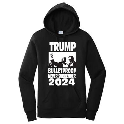 Teflon Don Trump 2024 Bulletproof Never Surrender Legend Women's Pullover Hoodie