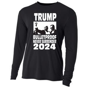 Teflon Don Trump 2024 Bulletproof Never Surrender Legend Cooling Performance Long Sleeve Crew