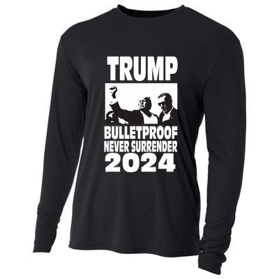 Teflon Don Trump 2024 Bulletproof Never Surrender Legend Cooling Performance Long Sleeve Crew