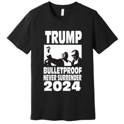 Teflon Don Trump 2024 Bulletproof Never Surrender Legend Premium T-Shirt