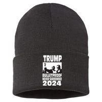 Teflon Don Trump 2024 Bulletproof Never Surrender Legend Sustainable Knit Beanie