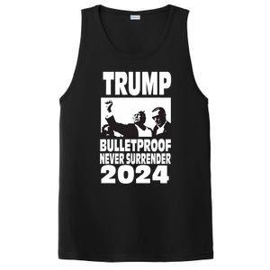 Teflon Don Trump 2024 Bulletproof Never Surrender Legend PosiCharge Competitor Tank