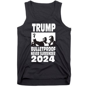 Teflon Don Trump 2024 Bulletproof Never Surrender Legend Tank Top