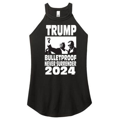 Teflon Don Trump 2024 Bulletproof Never Surrender Legend Women's Perfect Tri Rocker Tank