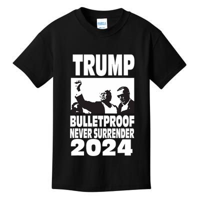 Teflon Don Trump 2024 Bulletproof Never Surrender Legend Kids T-Shirt