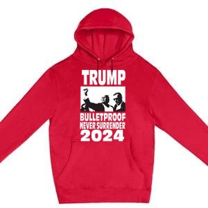 Teflon Don Trump 2024 Bulletproof Never Surrender Legend Premium Pullover Hoodie