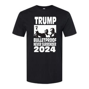 Teflon Don Trump 2024 Bulletproof Never Surrender Legend Softstyle CVC T-Shirt