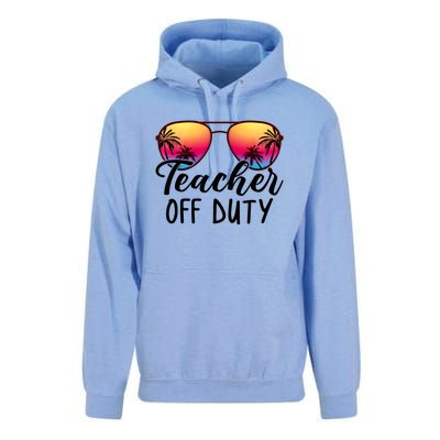 Tie Dye Teacher Off Duty Last Day Of School Teacher Summer Unisex Surf Hoodie