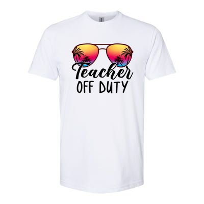 Tie Dye Teacher Off Duty Last Day Of School Teacher Summer Softstyle CVC T-Shirt