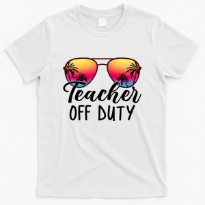 Tie Dye Teacher Off Duty Last Day Of School Teacher Summer T-Shirt