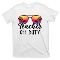 Tie Dye Teacher Off Duty Last Day Of School Teacher Summer T-Shirt