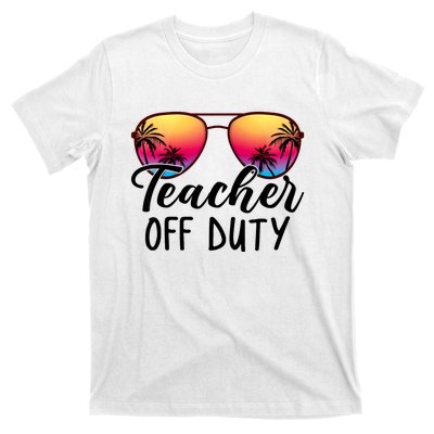 Tie Dye Teacher Off Duty Last Day Of School Teacher Summer T-Shirt