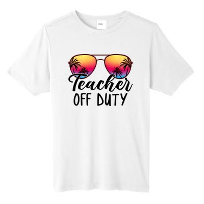 Tie Dye Teacher Off Duty Last Day Of School Teacher Summer Tall Fusion ChromaSoft Performance T-Shirt