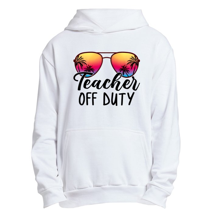 Tie Dye Teacher Off Duty Last Day Of School Teacher Summer Urban Pullover Hoodie