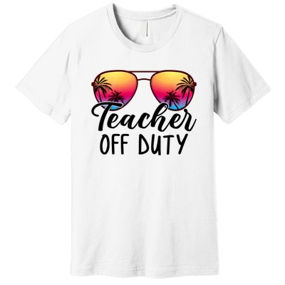 Tie Dye Teacher Off Duty Last Day Of School Teacher Summer Premium T-Shirt