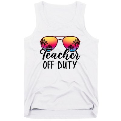 Tie Dye Teacher Off Duty Last Day Of School Teacher Summer Tank Top