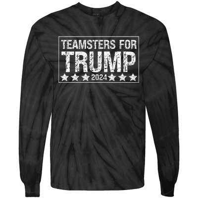 Teflon Don Trump Funny Tie-Dye Long Sleeve Shirt