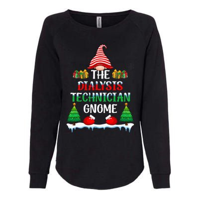 The Dialysis Technician Gnome Kidney Nurse Christmas Womens California Wash Sweatshirt