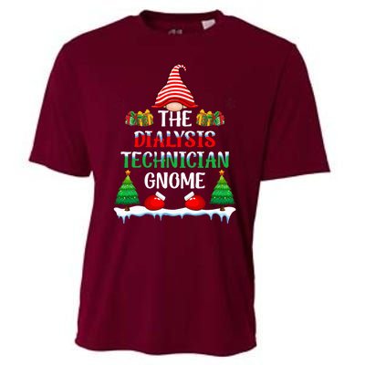 The Dialysis Technician Gnome Kidney Nurse Christmas Cooling Performance Crew T-Shirt