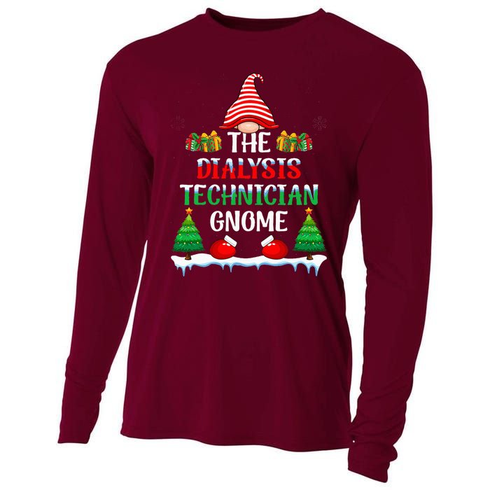 The Dialysis Technician Gnome Kidney Nurse Christmas Cooling Performance Long Sleeve Crew