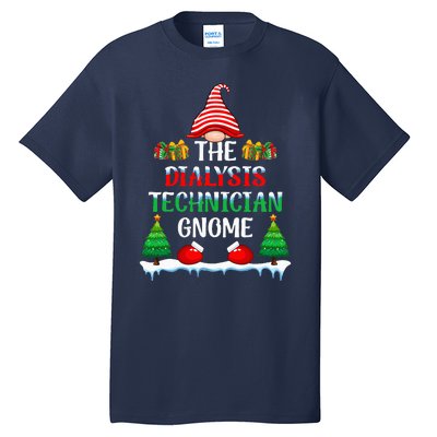 The Dialysis Technician Gnome Kidney Nurse Christmas Tall T-Shirt