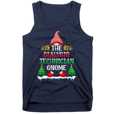 The Dialysis Technician Gnome Kidney Nurse Christmas Tank Top