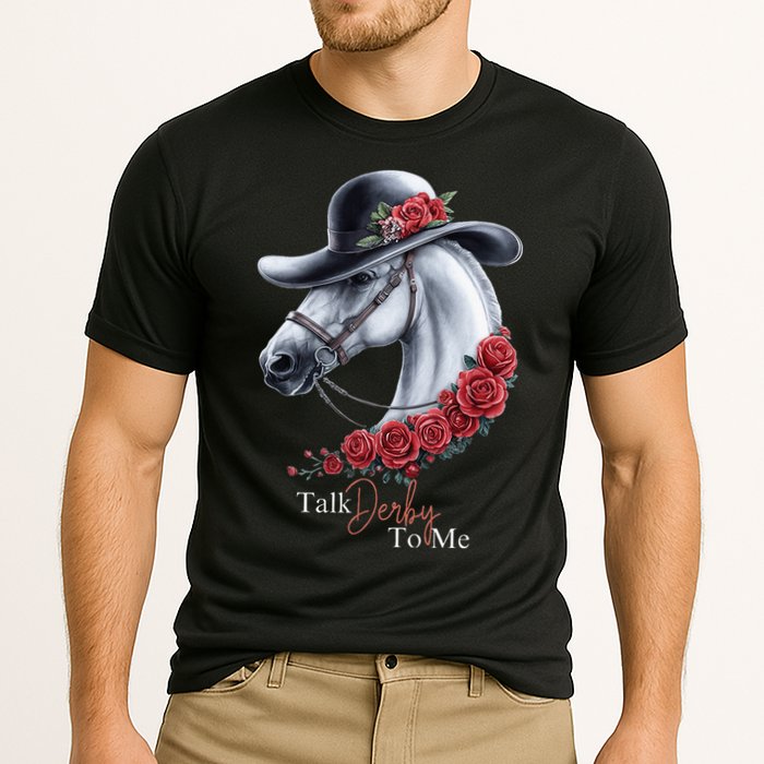 Talk Derby To Me Horse Racing Lover Derby Day Cooling Performance Crew T-Shirt
