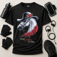 Talk Derby To Me Horse Racing Lover Derby Day Cooling Performance Crew T-Shirt