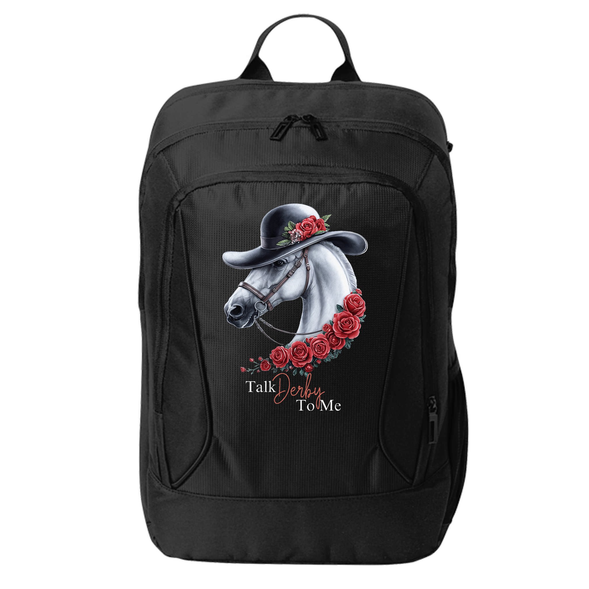 Talk Derby To Me Horse Racing Lover Derby Day City Backpack