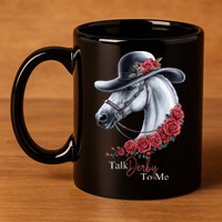Talk Derby To Me Horse Racing Lover Derby Day 11oz C Handle Ceramic Mug
