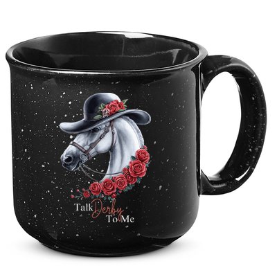 Talk Derby To Me Horse Racing Lover Derby Day 15oz Campfire Ceramic Mug