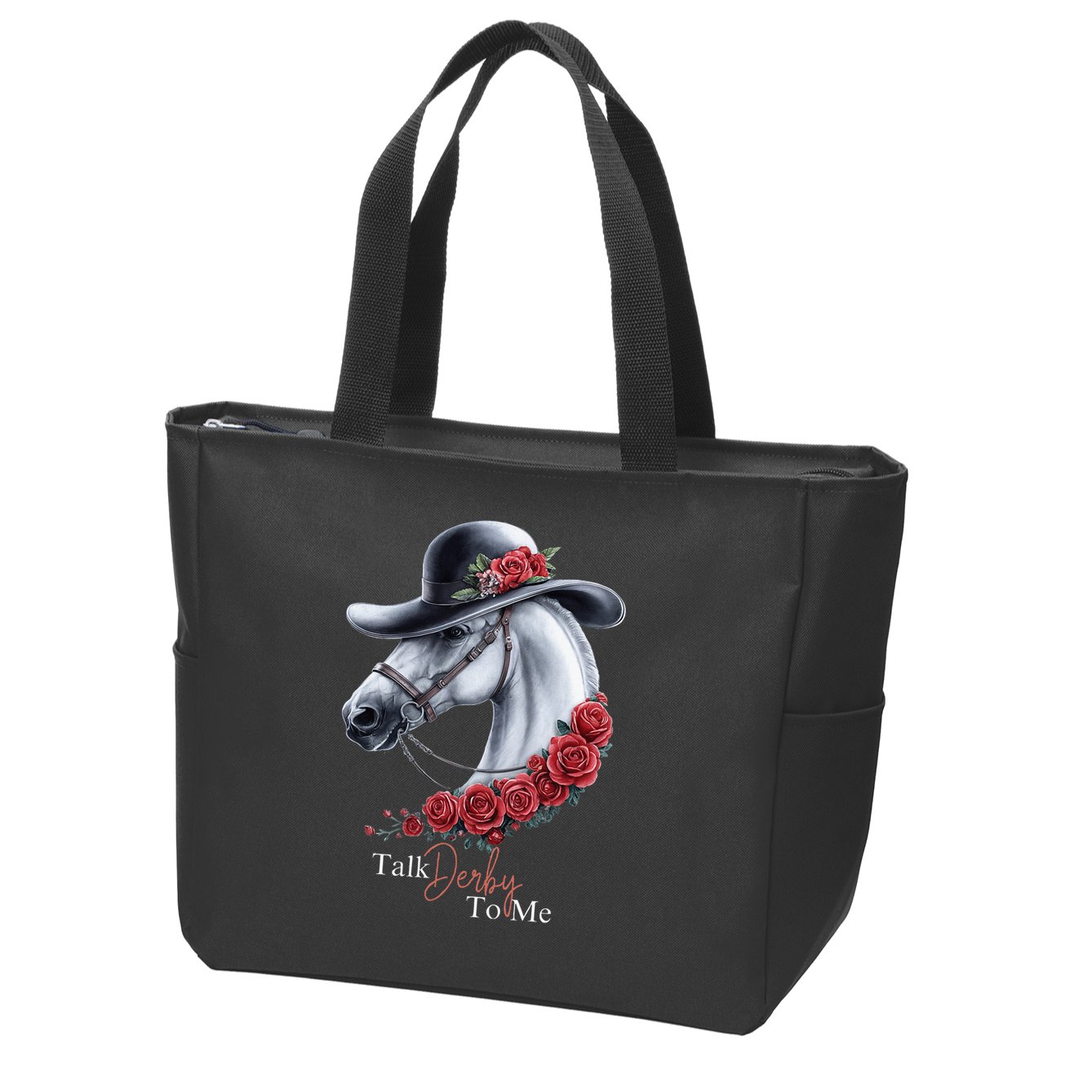 Talk Derby To Me Horse Racing Lover Derby Day Zip Tote Bag