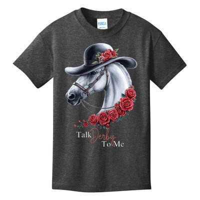 Talk Derby To Me Horse Racing Lover Derby Day Kids T-Shirt