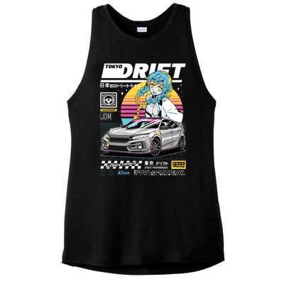 Tokyo Drift Ladies PosiCharge Tri-Blend Wicking Tank