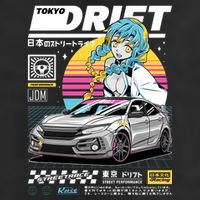Tokyo Drift 7 Panel Mesh Trucker Snapback Hat