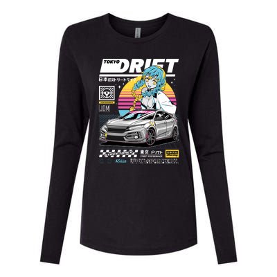 Tokyo Drift Womens Cotton Relaxed Long Sleeve T-Shirt