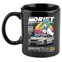 Tokyo Drift 11oz C Handle Ceramic Mug