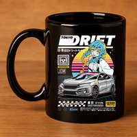 Tokyo Drift 11oz C Handle Ceramic Mug