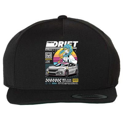 Tokyo Drift Wool Snapback Cap