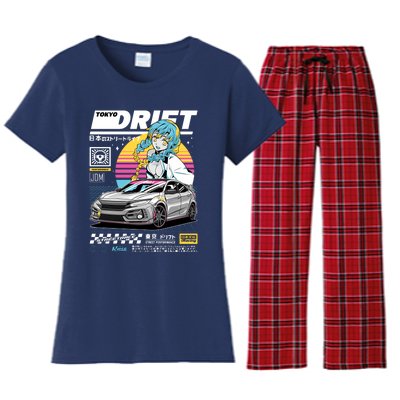 Tokyo Drift Women's Flannel Pajama Set