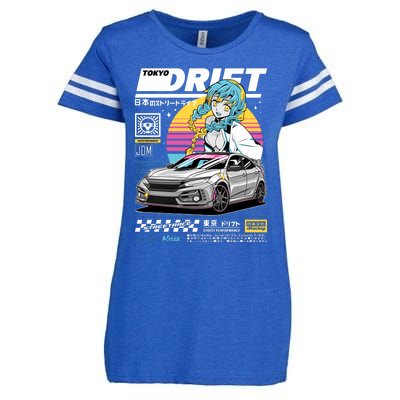 Tokyo Drift Enza Ladies Jersey Football T-Shirt