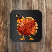 Thanksgiving Dabbing Turkey Coaster